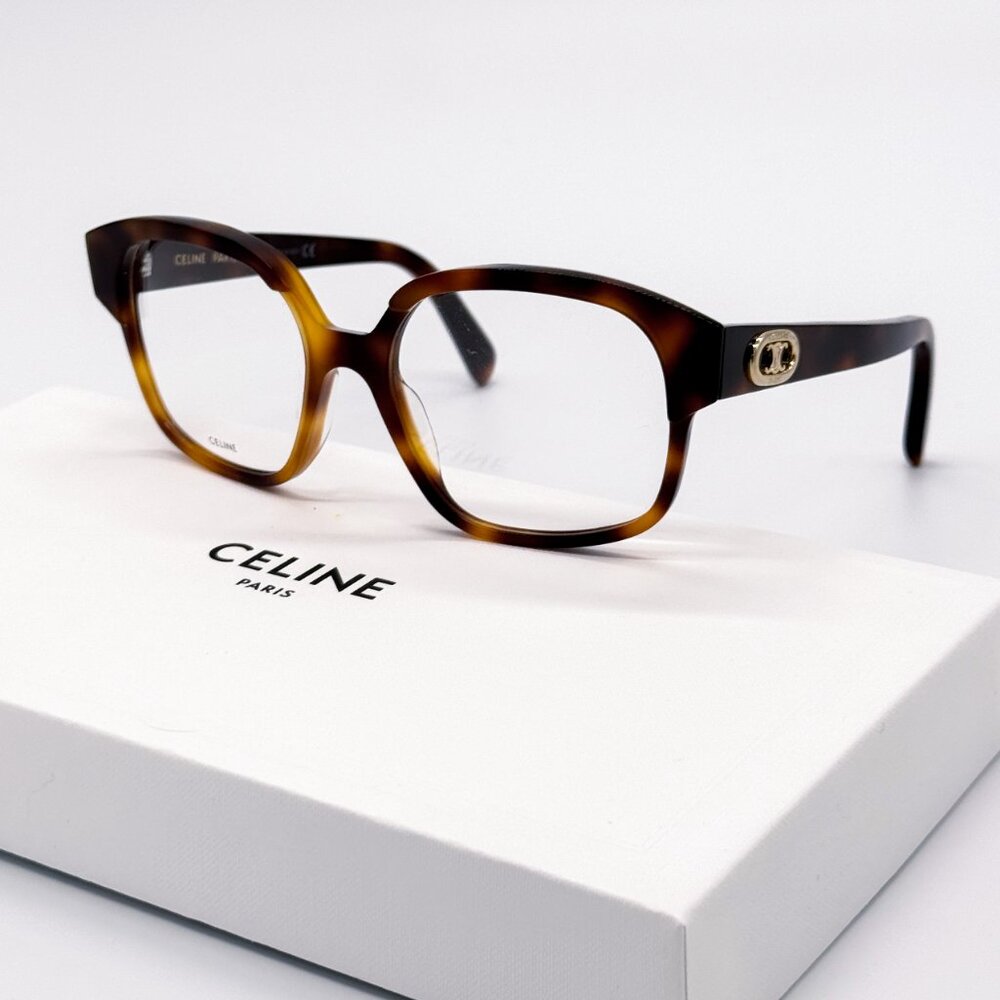 NEW CELINE CL50074I 053 HAVANA WOMEN EYEGLASSES CELINE